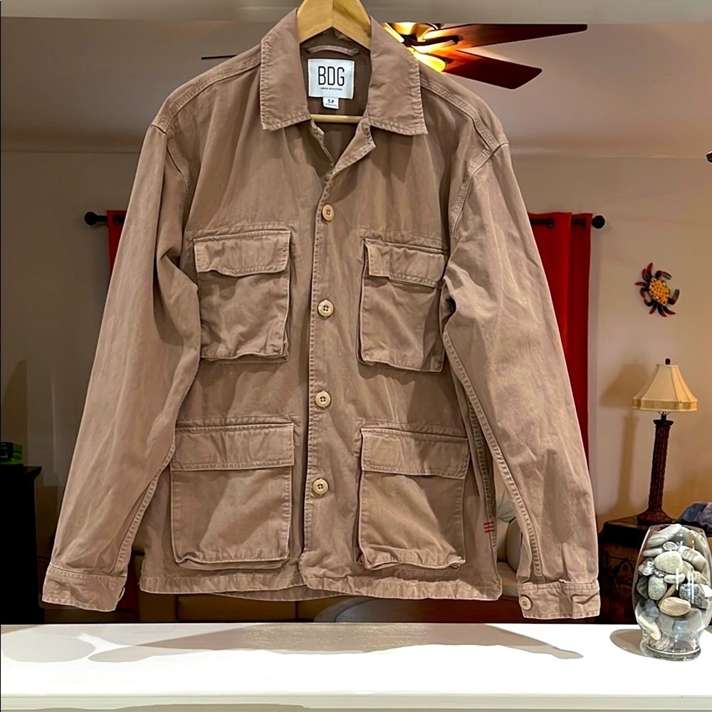 BDG Urban Outfitters Men’s Size S Gorpcore Utility Military Jacket Khaki